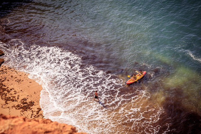 Faro i Jaskinie Benagil Jaskinie Benagil (Algar de Benagil)
